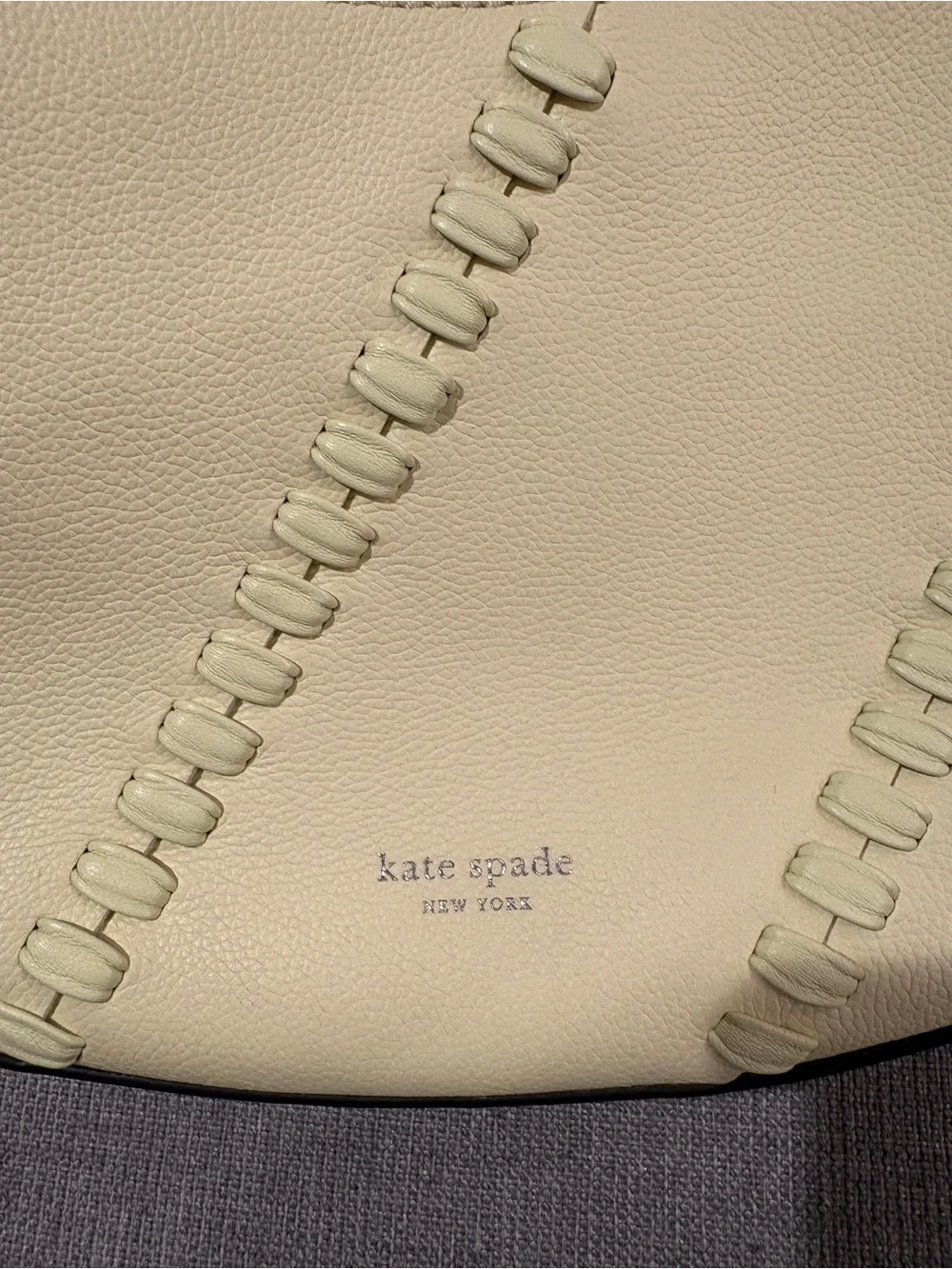 kate spade pale yellow leather shoulder bag - Picture 2 of 3